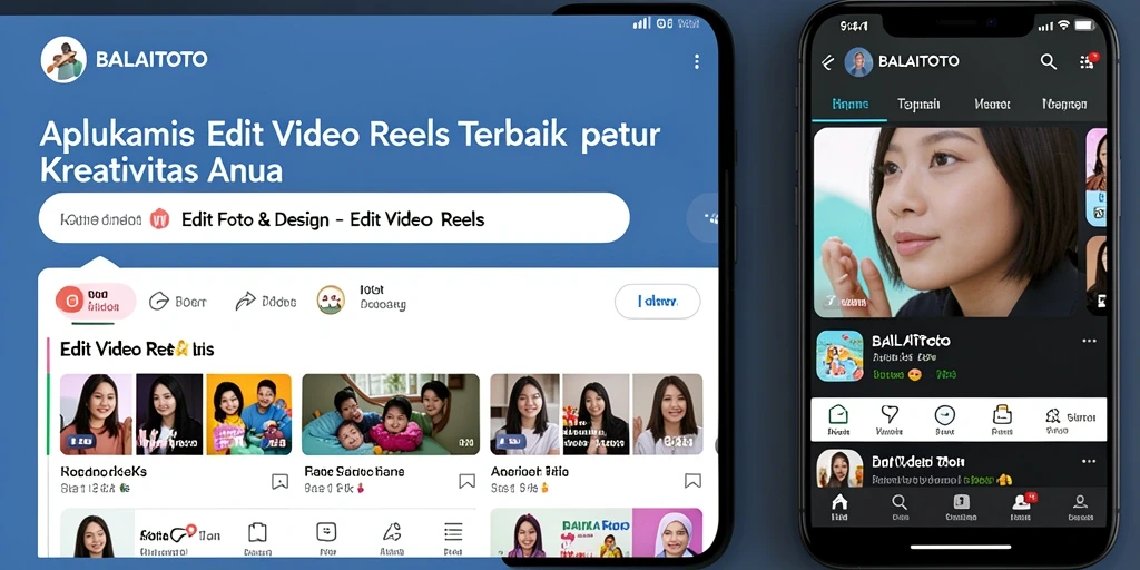 Tampilan antarmuka BALAITOTO untuk Edit Video Reels yang menarik dan ramah pengguna.