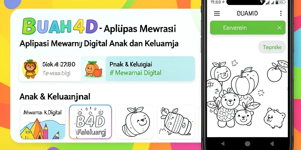 Tampilan antarmuka BUAH4D yang menyenangkan untuk mewarnai.