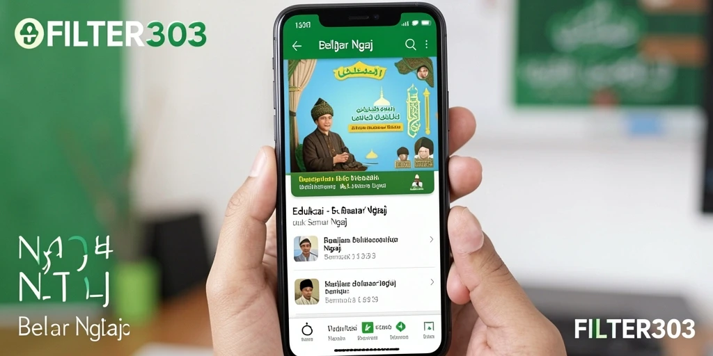 Antarmuka aplikasi FILTER303 yang intuitif dan mudah digunakan.