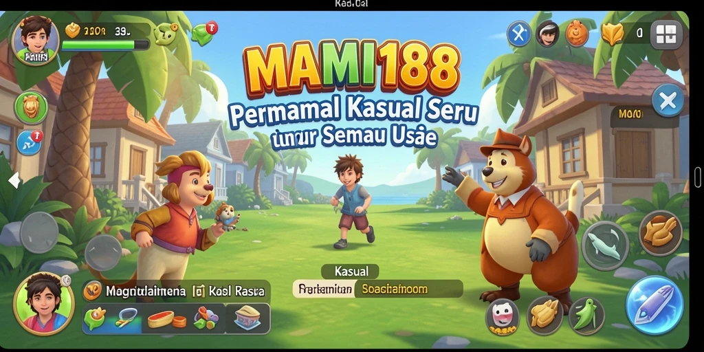 Antarmuka permainan MAMI188 yang menarik dan penuh warna.