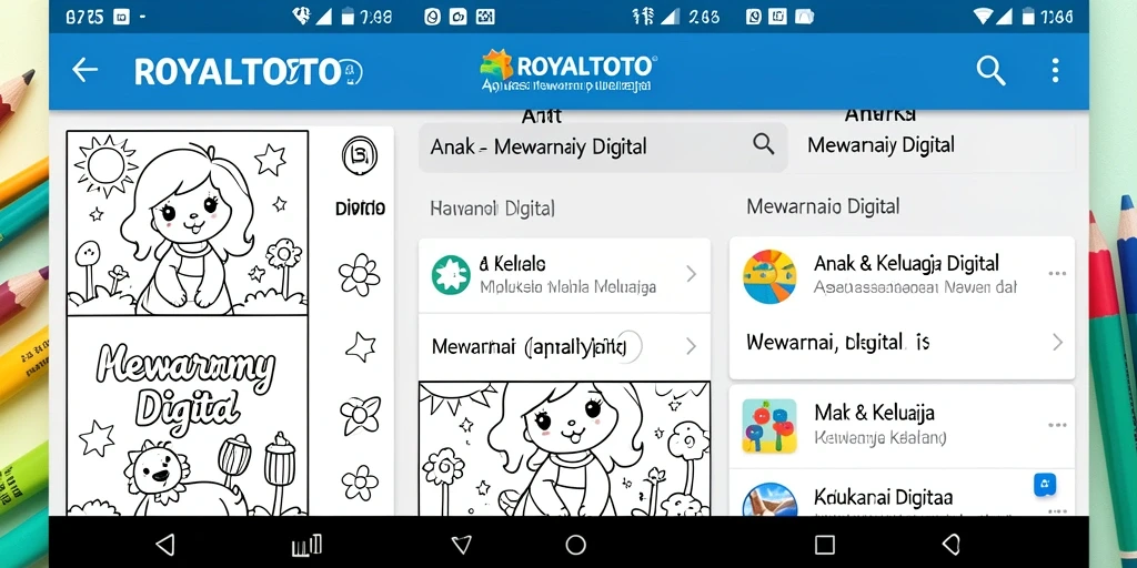 Tampilan antarmuka ROYALTOTO dengan gambar mewarnai yang menarik.