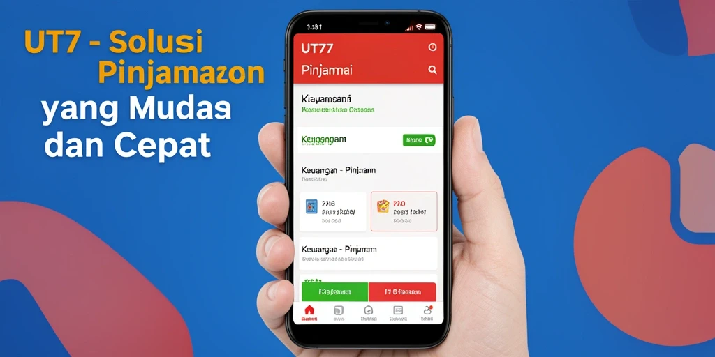 Antarmuka UT77 yang user-friendly untuk pengajuan pinjaman.